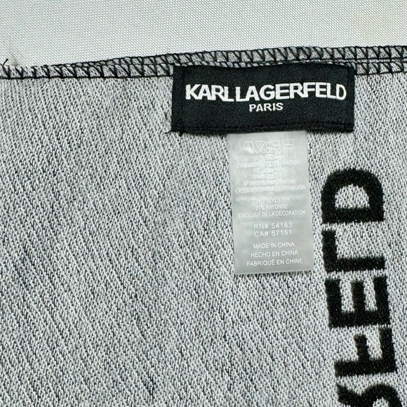 SCARF CHOUPETTE AND KRYSTAL EIFFEL MUFFLER SCARF Unisex black/grey embellished - Picture 6 of 13